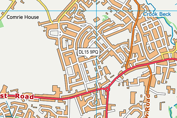 DL15 9PQ map - OS VectorMap District (Ordnance Survey)