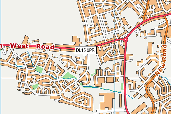 DL15 9PR map - OS VectorMap District (Ordnance Survey)