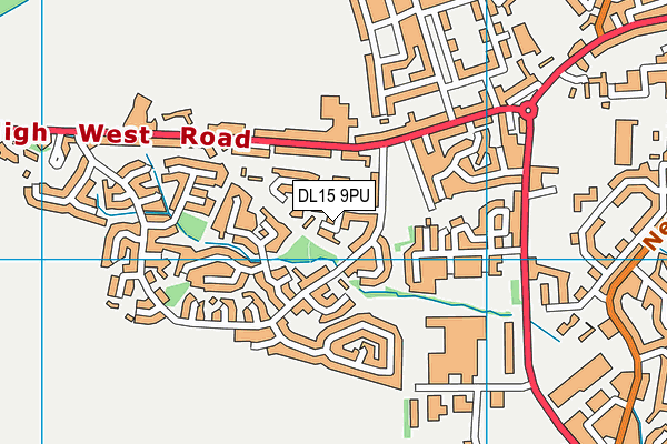 DL15 9PU map - OS VectorMap District (Ordnance Survey)