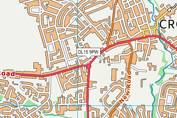 DL15 9PW map - OS VectorMap District (Ordnance Survey)