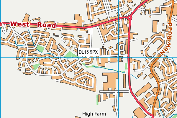DL15 9PX map - OS VectorMap District (Ordnance Survey)