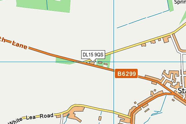 DL15 9QS map - OS VectorMap District (Ordnance Survey)