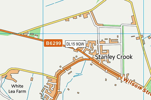 DL15 9QW map - OS VectorMap District (Ordnance Survey)