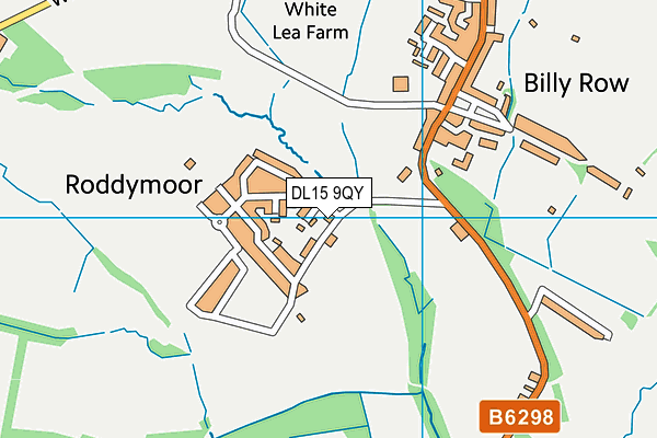 DL15 9QY map - OS VectorMap District (Ordnance Survey)