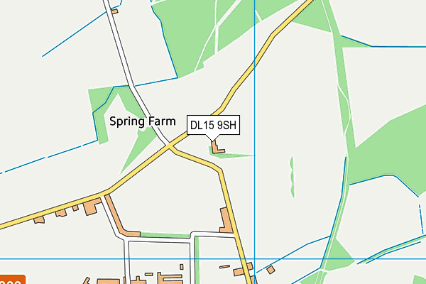 DL15 9SH map - OS VectorMap District (Ordnance Survey)