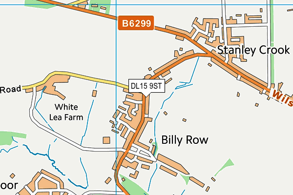 DL15 9ST map - OS VectorMap District (Ordnance Survey)