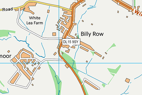 DL15 9SY map - OS VectorMap District (Ordnance Survey)