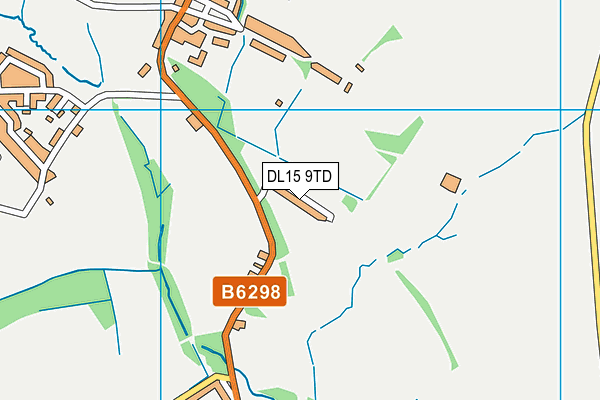 DL15 9TD map - OS VectorMap District (Ordnance Survey)