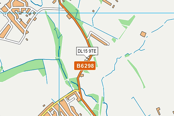 DL15 9TE map - OS VectorMap District (Ordnance Survey)