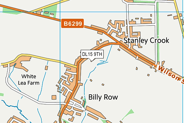 DL15 9TH map - OS VectorMap District (Ordnance Survey)