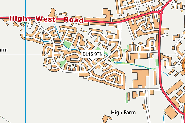 DL15 9TN map - OS VectorMap District (Ordnance Survey)
