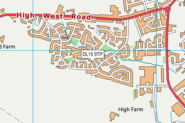 DL15 9TP map - OS VectorMap District (Ordnance Survey)