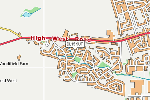 DL15 9UT map - OS VectorMap District (Ordnance Survey)