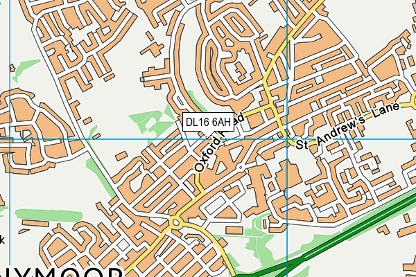 DL16 6AH map - OS VectorMap District (Ordnance Survey)