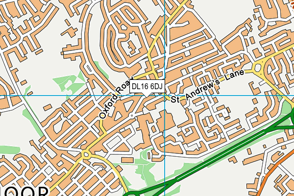 DL16 6DJ map - OS VectorMap District (Ordnance Survey)