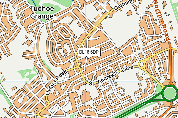 DL16 6DP map - OS VectorMap District (Ordnance Survey)