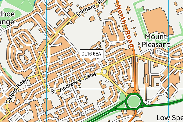 DL16 6EA map - OS VectorMap District (Ordnance Survey)