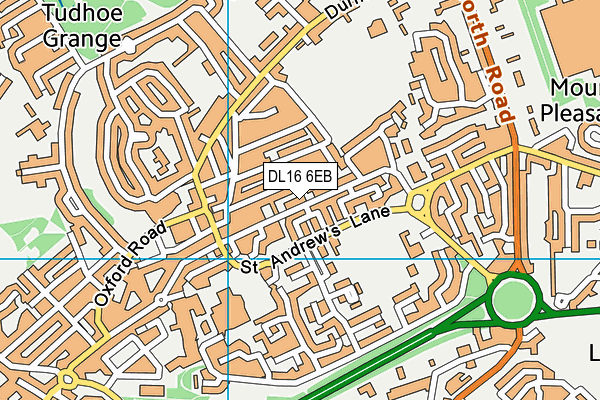 DL16 6EB map - OS VectorMap District (Ordnance Survey)