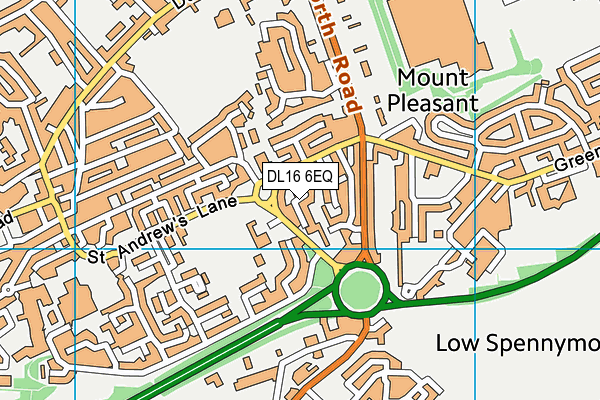 DL16 6EQ map - OS VectorMap District (Ordnance Survey)