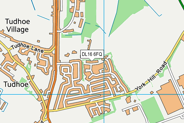 Tudhoe Community Centre map (DL16 6FQ) - OS VectorMap District (Ordnance Survey)