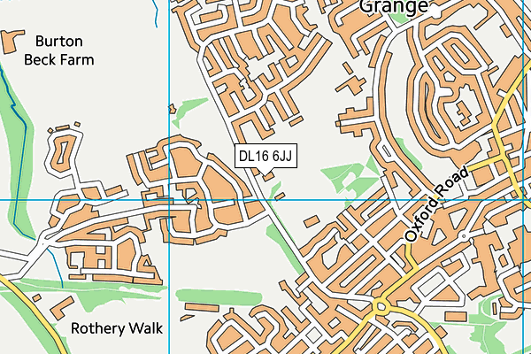 DL16 6JJ map - OS VectorMap District (Ordnance Survey)