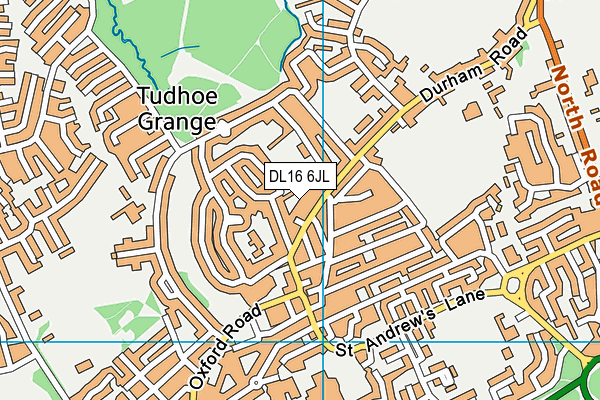 DL16 6JL map - OS VectorMap District (Ordnance Survey)