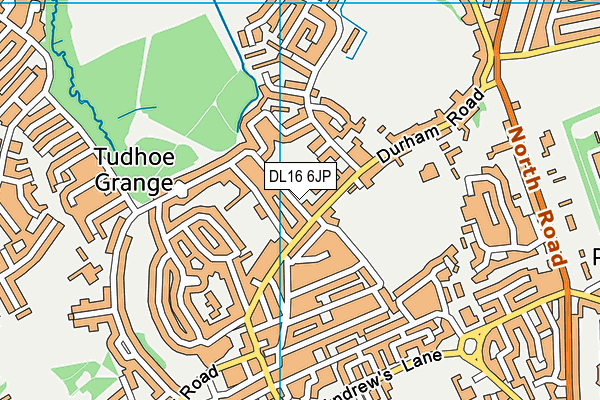 DL16 6JP map - OS VectorMap District (Ordnance Survey)