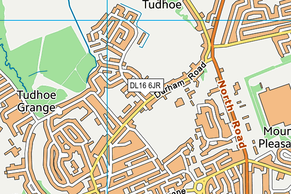DL16 6JR map - OS VectorMap District (Ordnance Survey)