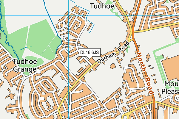 DL16 6JS map - OS VectorMap District (Ordnance Survey)