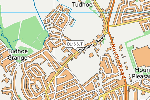 DL16 6JT map - OS VectorMap District (Ordnance Survey)