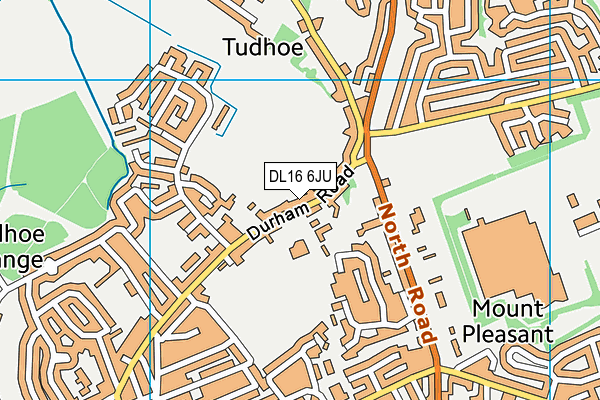 DL16 6JU map - OS VectorMap District (Ordnance Survey)