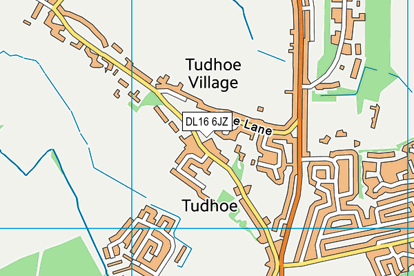 DL16 6JZ map - OS VectorMap District (Ordnance Survey)