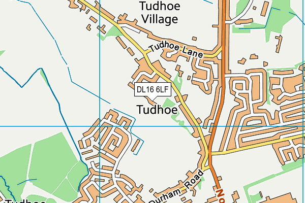 DL16 6LF map - OS VectorMap District (Ordnance Survey)