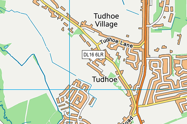 DL16 6LR map - OS VectorMap District (Ordnance Survey)