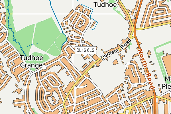 DL16 6LS map - OS VectorMap District (Ordnance Survey)