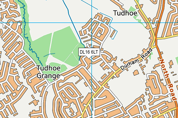 DL16 6LT map - OS VectorMap District (Ordnance Survey)