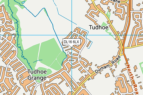 DL16 6LX map - OS VectorMap District (Ordnance Survey)