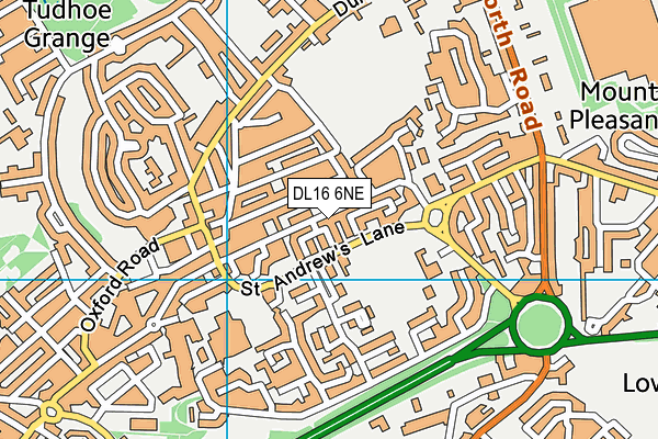 DL16 6NE map - OS VectorMap District (Ordnance Survey)