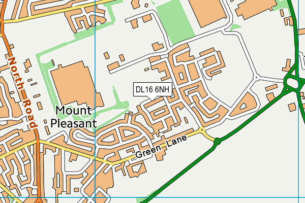 DL16 6NH map - OS VectorMap District (Ordnance Survey)