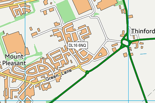 DL16 6NQ map - OS VectorMap District (Ordnance Survey)