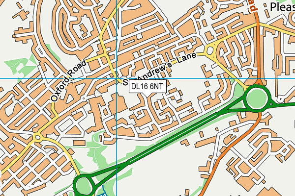DL16 6NT map - OS VectorMap District (Ordnance Survey)