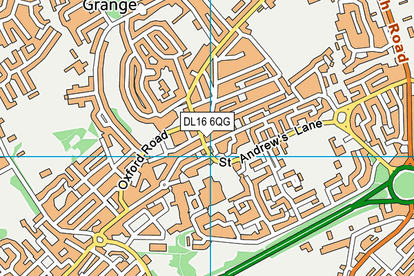 DL16 6QG map - OS VectorMap District (Ordnance Survey)