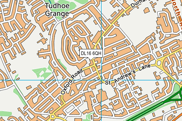 DL16 6QH map - OS VectorMap District (Ordnance Survey)