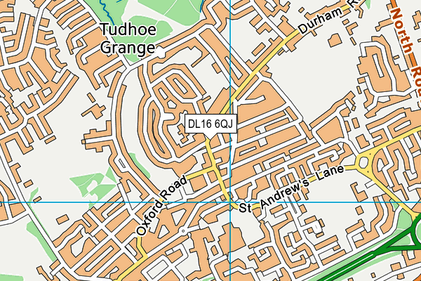DL16 6QJ map - OS VectorMap District (Ordnance Survey)