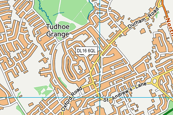 DL16 6QL map - OS VectorMap District (Ordnance Survey)