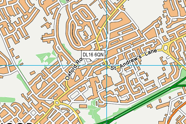 DL16 6QN map - OS VectorMap District (Ordnance Survey)