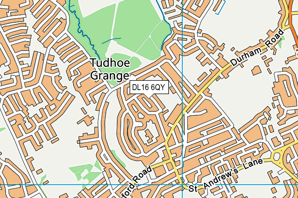 DL16 6QY map - OS VectorMap District (Ordnance Survey)