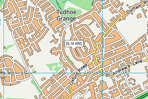 DL16 6RD map - OS VectorMap District (Ordnance Survey)