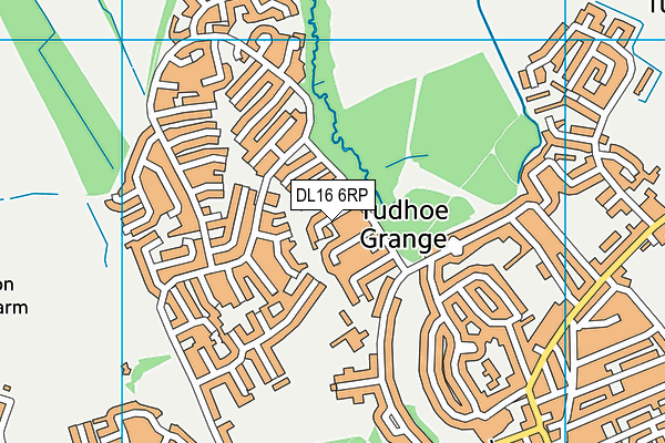 DL16 6RP map - OS VectorMap District (Ordnance Survey)