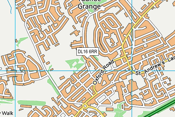 DL16 6RR map - OS VectorMap District (Ordnance Survey)